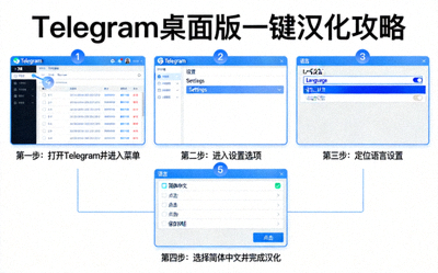 Telegram桌面版一键汉化攻略步骤配图